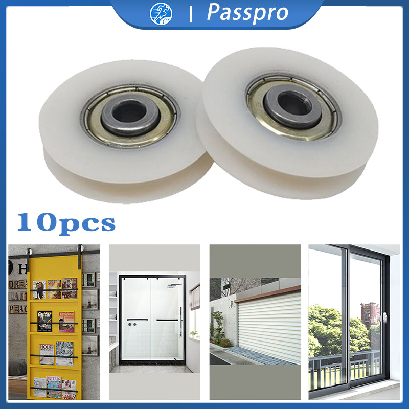 Roda Roller Nilon Pagar 10pcs Roda Pagar Nilon Bentuk U Roda Gerbang Roda Katrol Roda Nilon Pagar Do