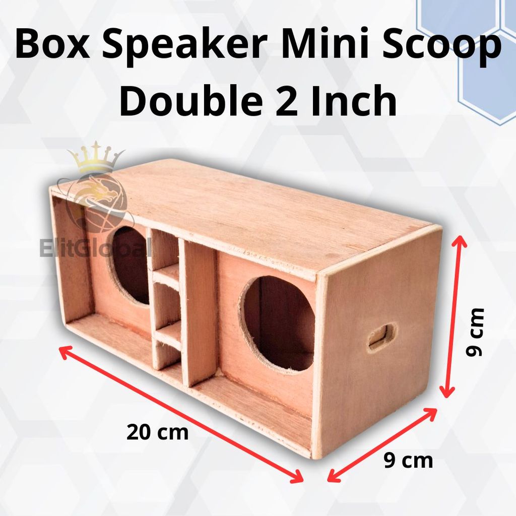 Box Speaker 2 Inch Mini Scoop Double DIY Audio