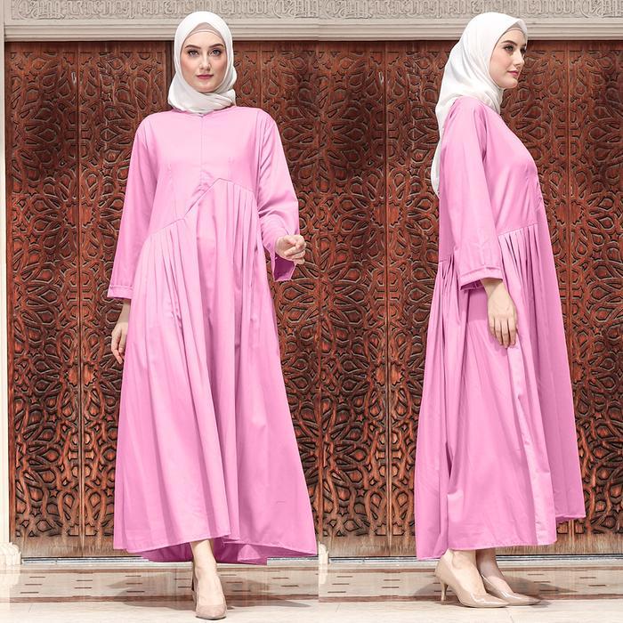JV Hasanah Faiza Rample Dress - Gamis Katun Rample Allsize - K