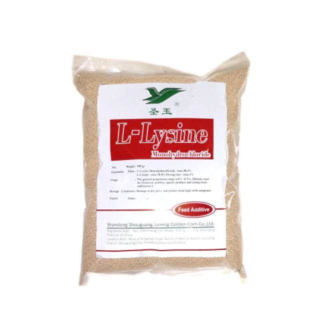 L-LYSINE 500 GRAM LYSINE LYSIN LISIN VITAMIN PENGGEMUK HEWAN KAMBING AYAM BURUNG SAPI KUCING IKAN