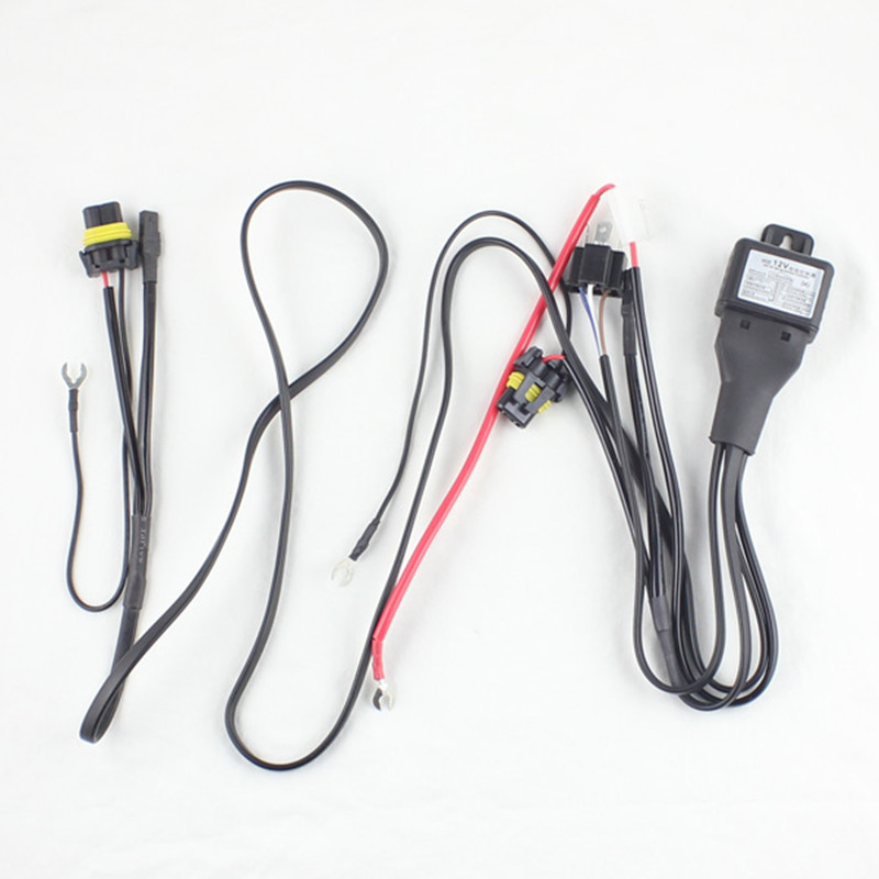 H4 Bi Xenon headlight bulb controller HID xenon bulb H4 hilo headlamp relay cable wiring harness for