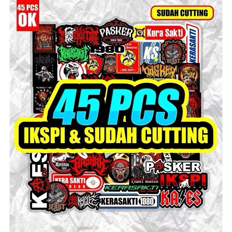 Stiker ikspi 45 pcs pack Sticker case phone Tumblr helm motor stationary paper aesthetic