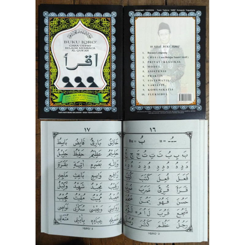 Iqro Besar | Buku Iqro | Iqro Besar Hitam | Buku Iqro Asli Bukan Bajakan