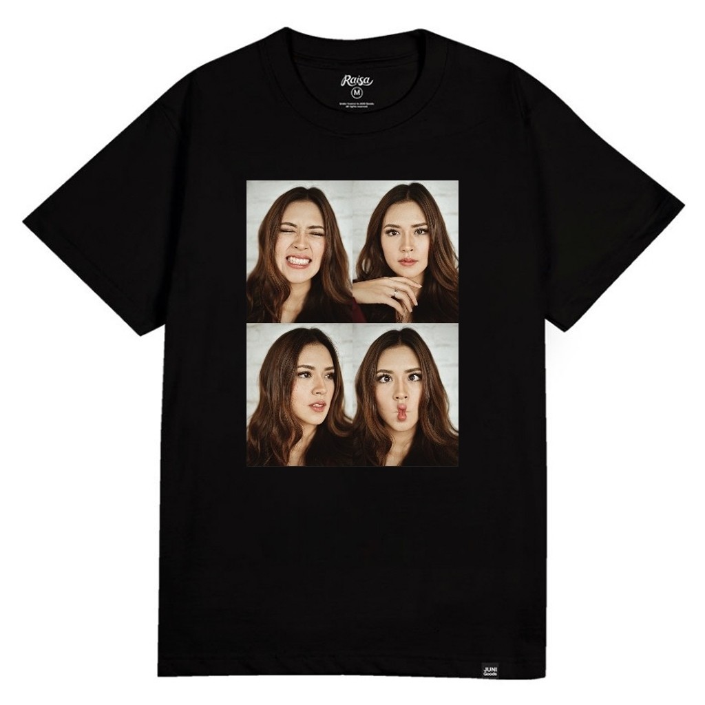 Official Merchandise Tee - Baju Kaos - Raisa Kolase Black T-Shirt