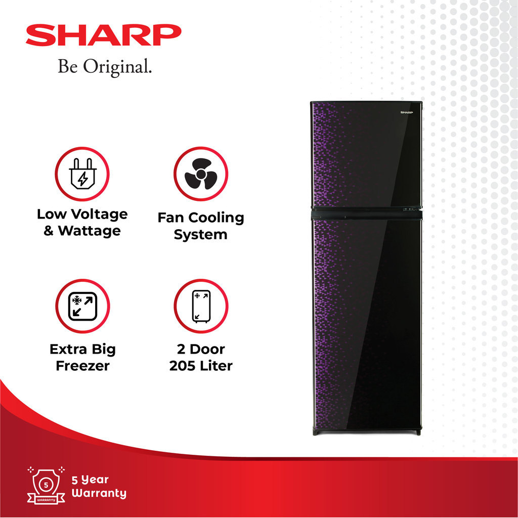 Sharp Kulkas 2 Pintu SJ-236MG-GB