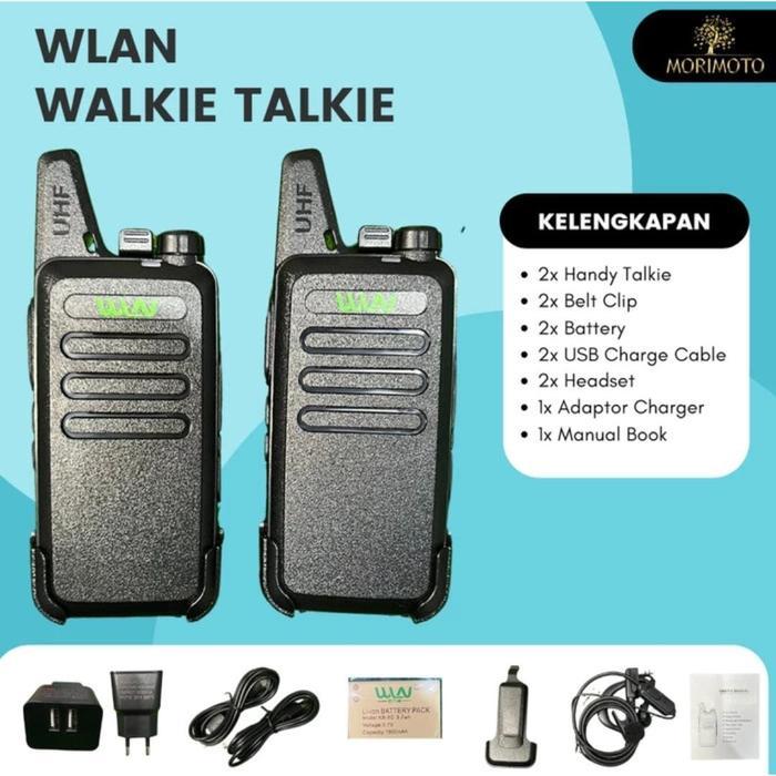 HT WALKIE TALKIE HANDY TALKY RADIO WLN ISI 2 UNIT SET UHF TWOWAY WLN - HT WLN
