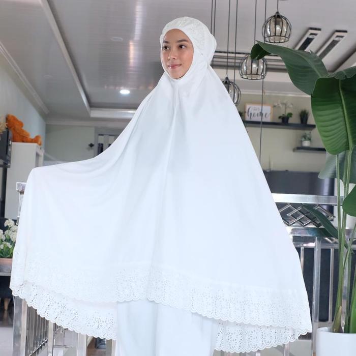 Mukena bagus aisyah jumbo kualitas bagus - Putih