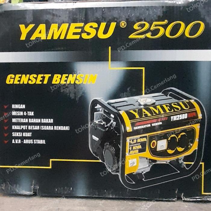 Genset listrik 1200 watt merk Yamesu YM 2500