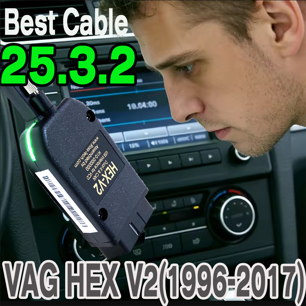 2026 VcDS VAGC0M Interface VAG HE V2 Update 25.3.2FOR VW For AUDI Skoda Seat Multi-Language Car Ato 