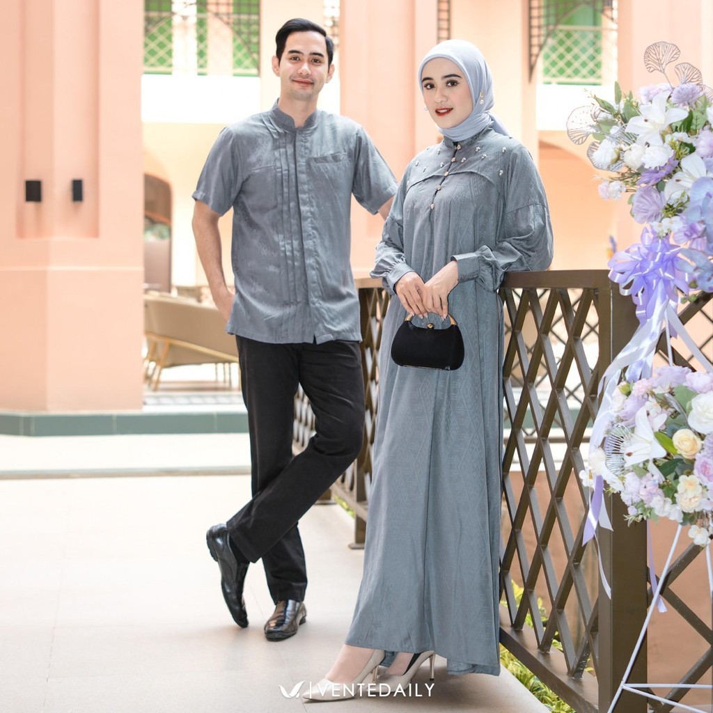 Ventedaily - Sabira Couple Sarimbit Suami Istri Baju Couple Lebaran Hari Raya Terbaru 2025