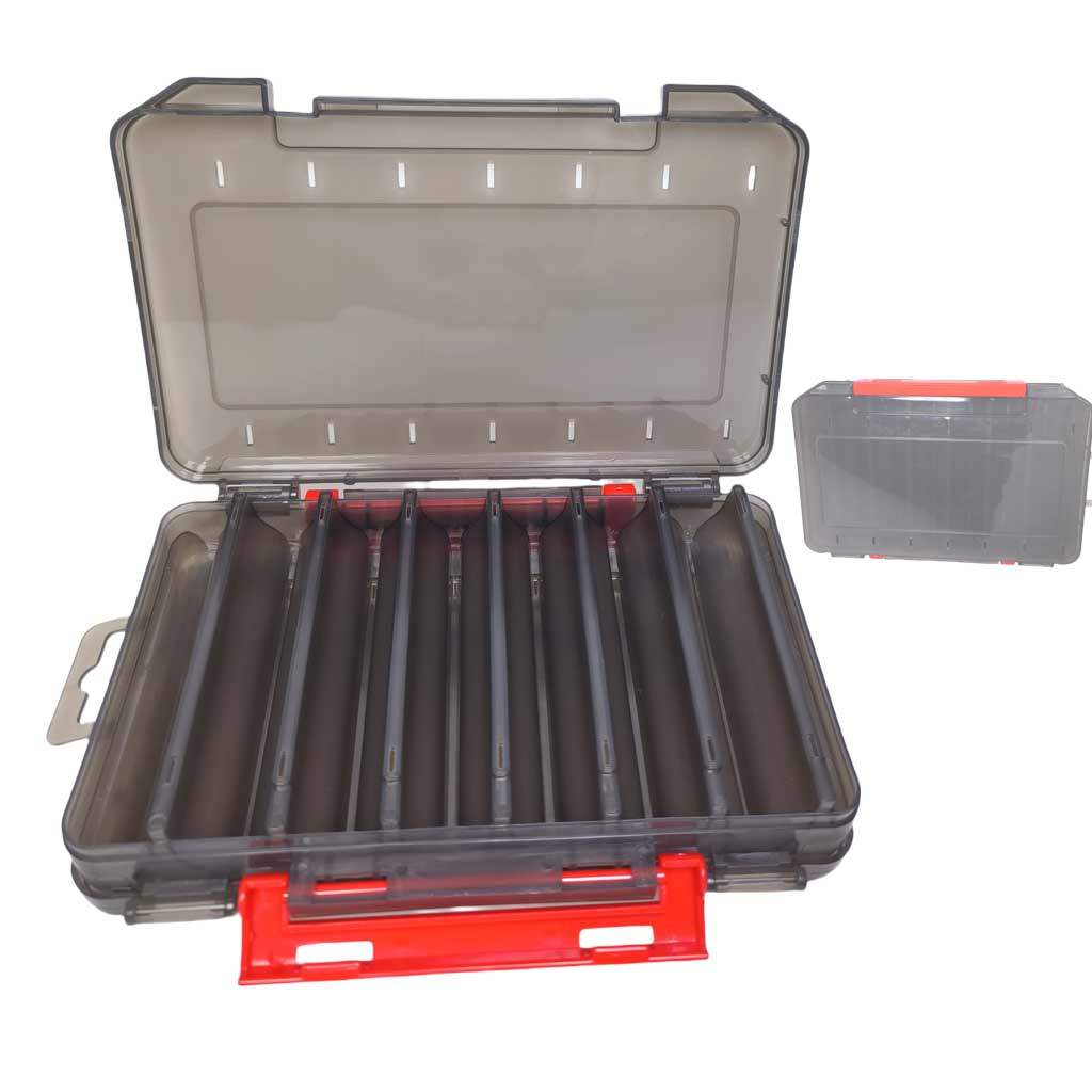 Fishing Lure Storage Box Waterproof Double Sided Lure Box Breathable Double Sided Fishing Handle Fis