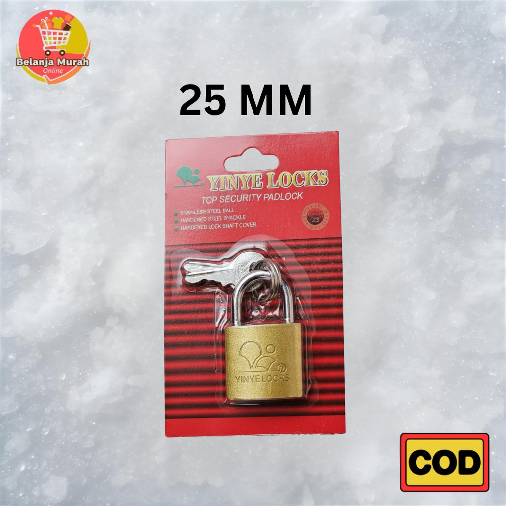 Gembok Box Motor / Tool Box 25mm VT WORLD CLASS Kuning
