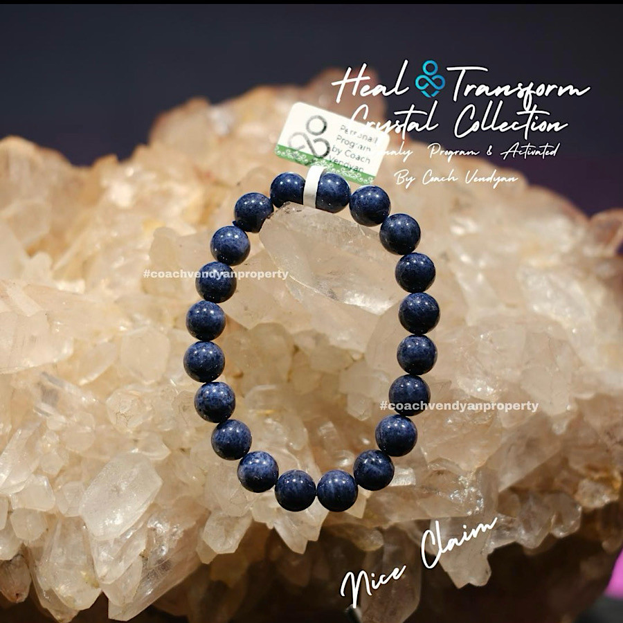 GELANG KRISTAL BLUE SAPPHIRE REZEKI KOMUNIKATOR