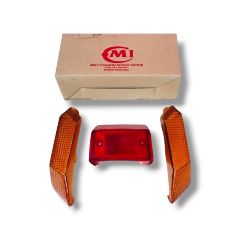 mika lampu stop stoplamp set mika sein belakang suzuki crystal bening Kaca Mika Lampu Belakang Stopl