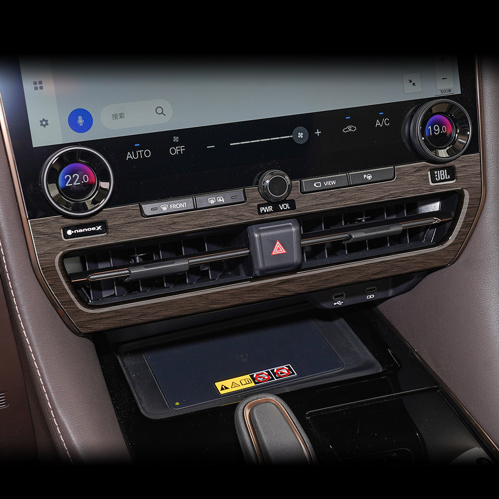 For Toyota Alphard Vellfire 40 Series 2023 2024 2025 ABS Center Air Conditioning Vent Sticker Cover 