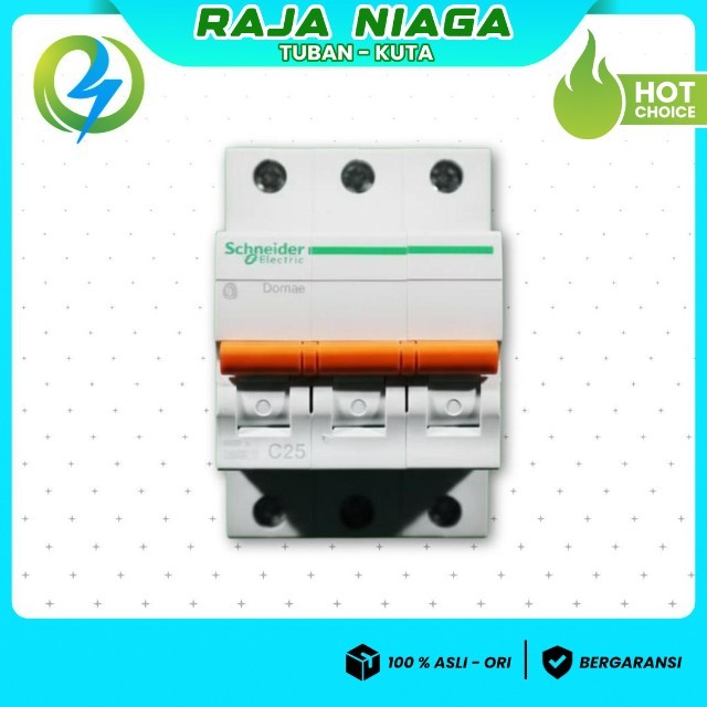 MCB 3 PHASE 25 AMPERE MEREK SCHNEIDER