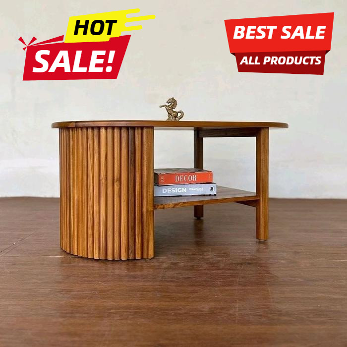 Meja Tamu Minimalis Jati Solid | Meja Ruang Tamu Kayu Jati Asli Jepara