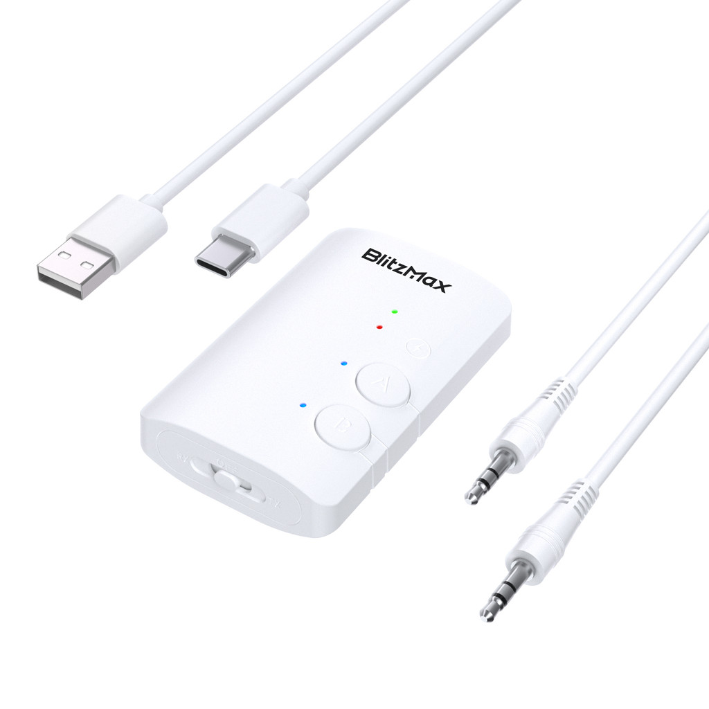 Blitzwolf BlitzMax BMLE505 Transmitter Receiver bluetooth V52 Adaptive HiFi Sound Wireless Adapter f