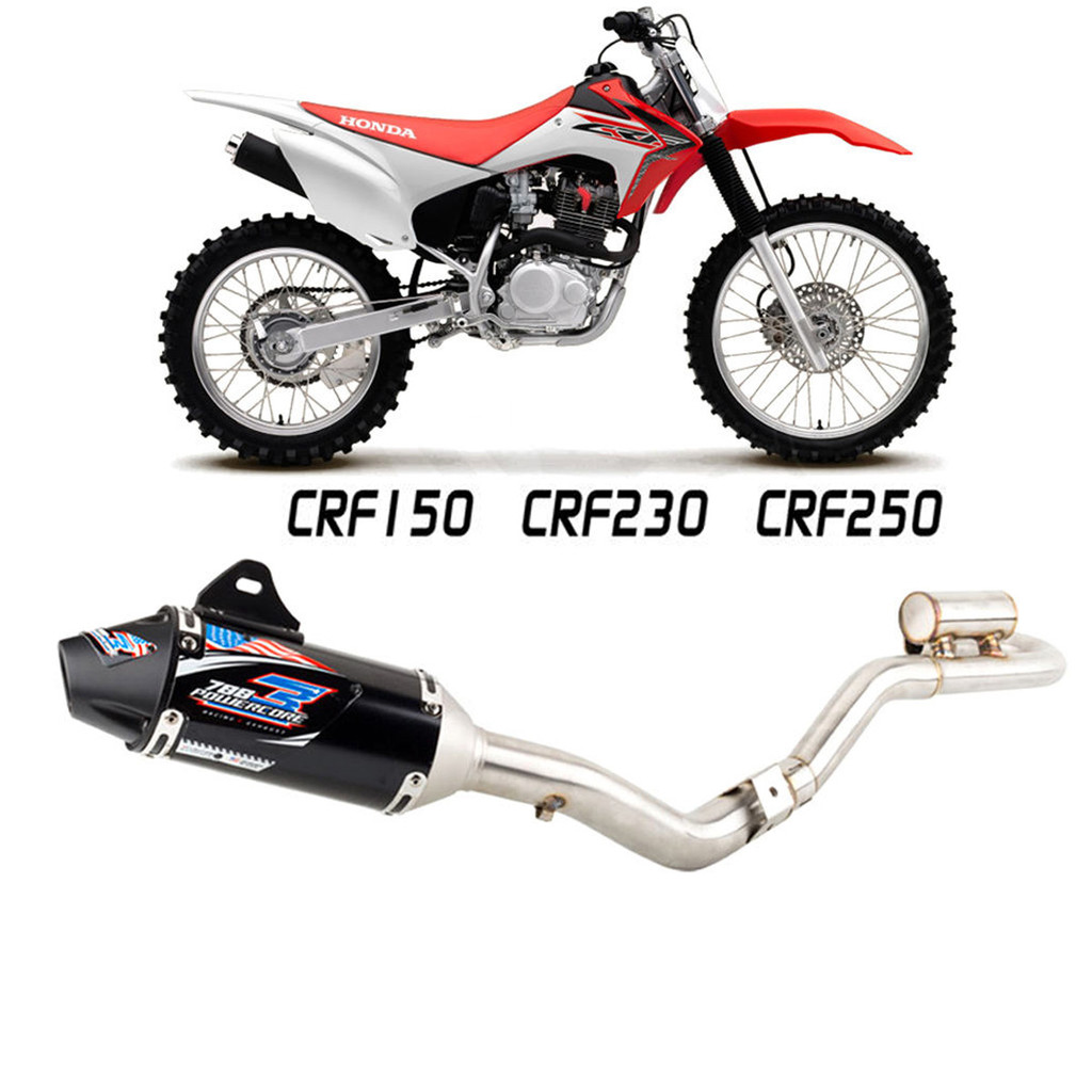 Motorcycle Exhaust Full System Muffler Escapes For HONDA CRF150 CRF230 CRF250 Motorcycle Mofied Exha