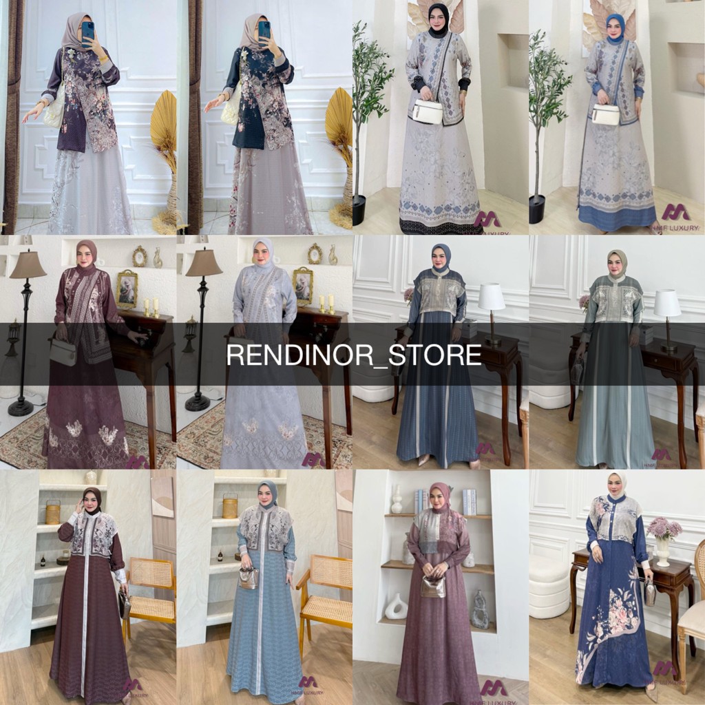 BASYIRA ANGGUN ELLIORA SYALUNA KAMEELA GAMIS DRESS BY HMF LUXURY