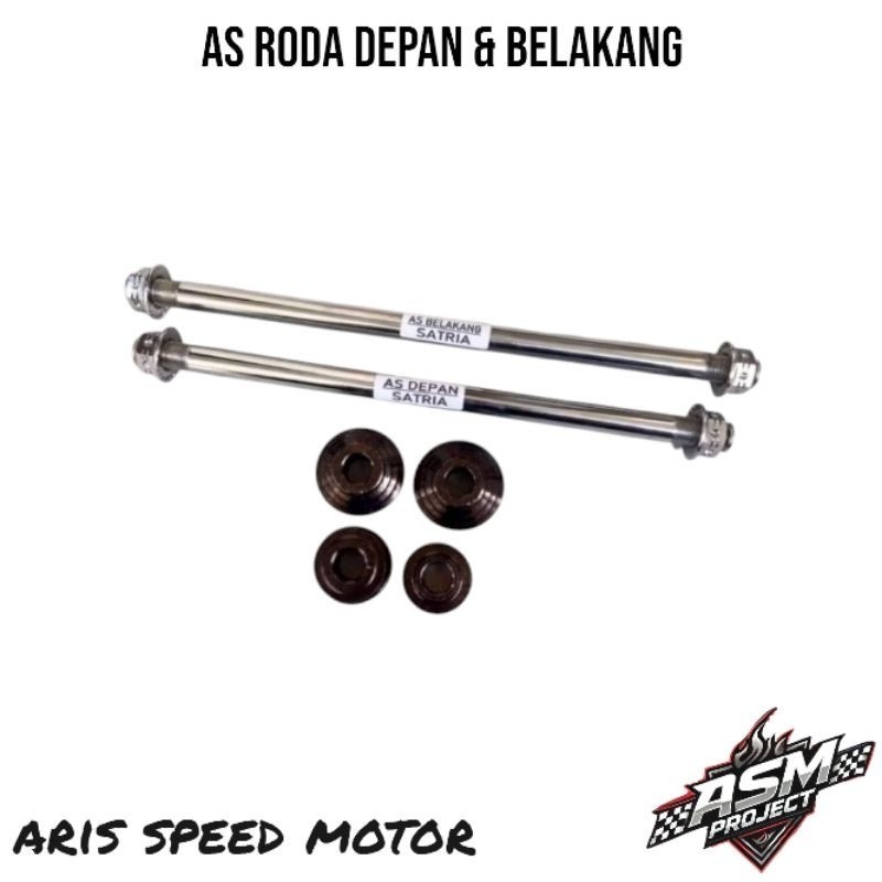 AS Roda Depan & Belakang Suzuki Satria FU new dan OLD, Set boshing depan belakang