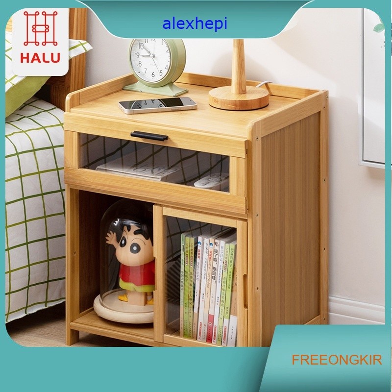 Meja Nakas Kamar Tidur Minimalis Modern Meja Sudut Raung Tamu Rak Buku Meja Nakas Kecil Laci Multifu