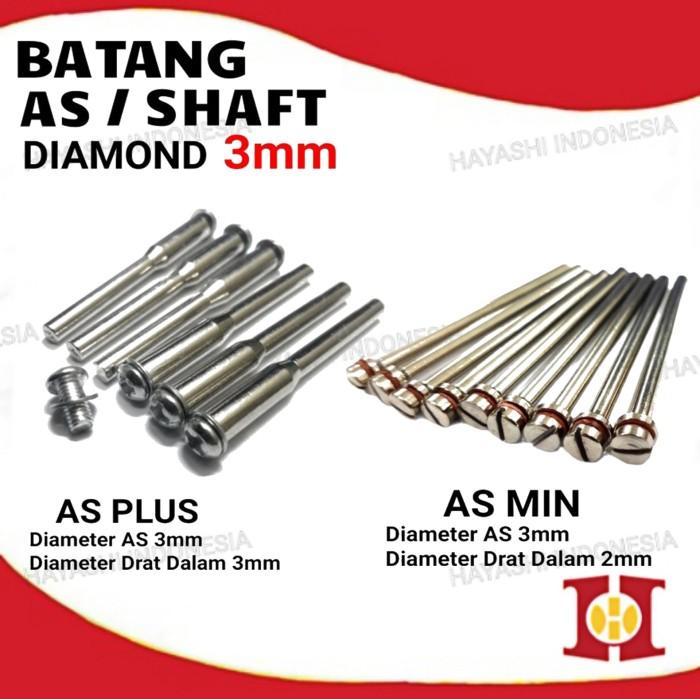 Batang AS Mata Diamond Gerinda Potong Mini Grinder Tuner