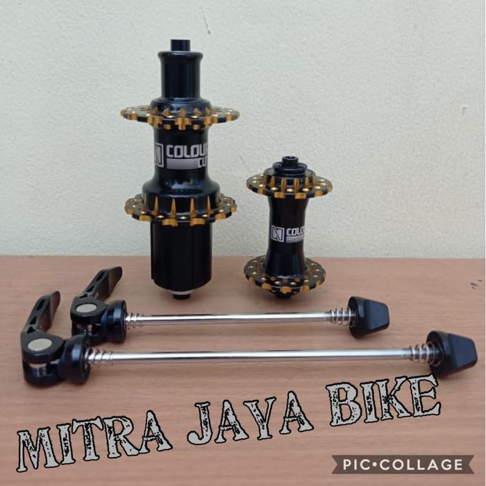 Hub FreeHub Nautilus 28H COLOUR CUT V-BRAKE Jangkrik - Kuning