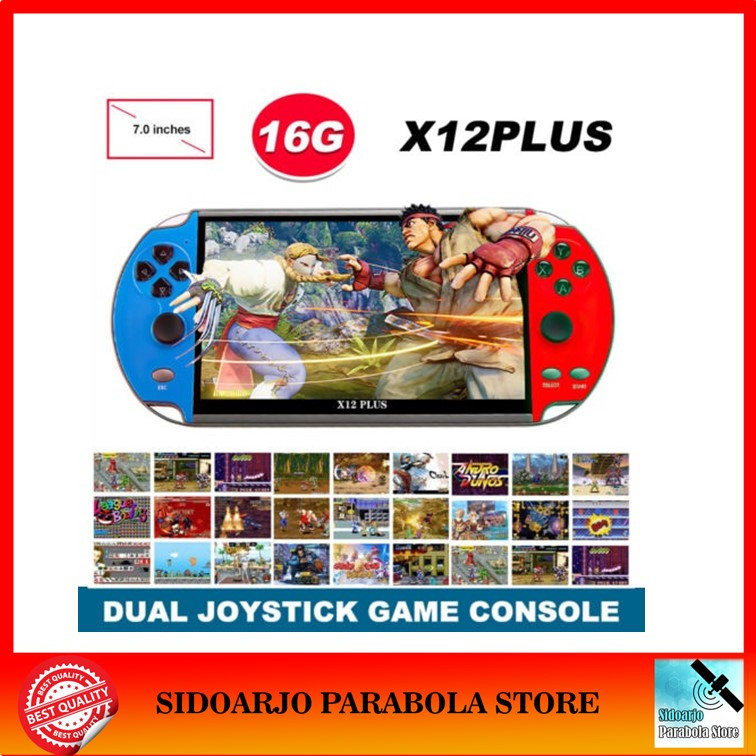 (marisela83) Gameboy X12 Plus P2P PSP PVP Console Handhled Portable 7 inch 16GB Retro Game Classic G