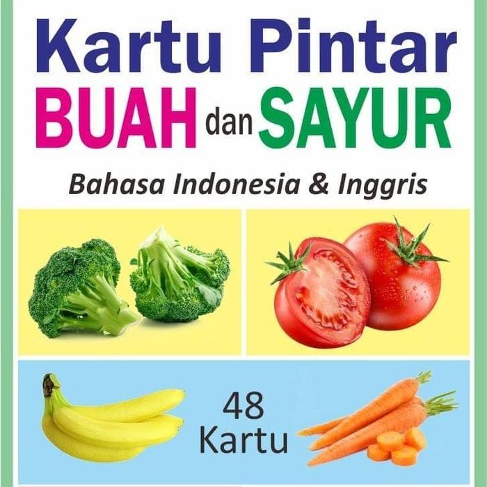 Flashcard | Kartu Pintar Balita Flash Card Buah dan Sayur - FC BUAH SAYUR