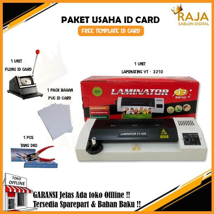 Paket Usaha Cetak ID Card / Paket Mesin ID Card | Mesin Laminating, Plong id card, PVC id card, Tank