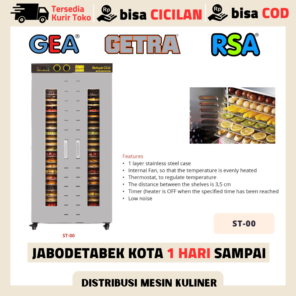 FOOD DEHYDRATOR GETRA ST-00 MESIN PENGERING MAKANAN/BUAH/SAYUR/IKAN