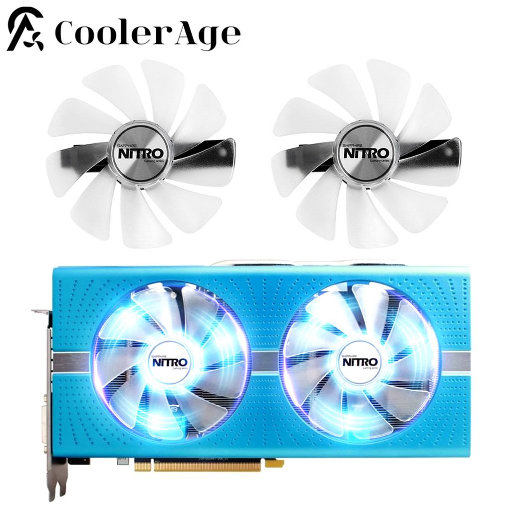 For Sapphire RX470 RX590 RX580 RX480 RX570 NITRO Special Etion Fan 95mm CF1015H12D RX 590 580 480 47