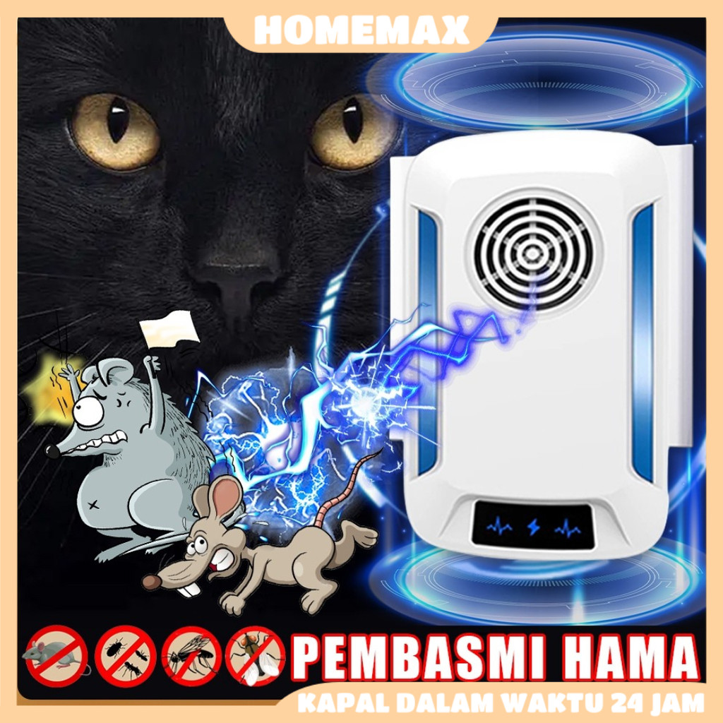 Pengusir Tikus Ultrasonik Pengusir Tikus Nyamuk Laba-laba Pengusir Hama Ultrasonik Anti Tikus Pengus