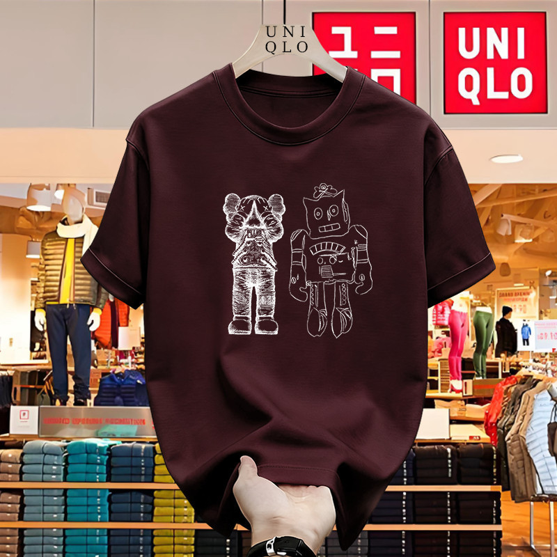 UNIQLO Kaos Basic Premium – T Shirt Polos Pria Wanita Unisex Adem Nyaman Bahan Cotton Berkualitas