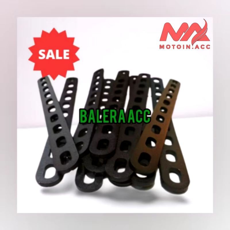 Breket plat Tebal 5M plat lubang Gantungan knalpot Bracket lampu Breket plat bolong besi tebal 5mm