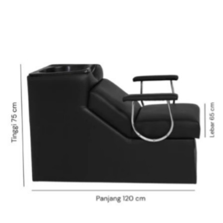 lngsngKIRIM. Kursi Keramas Salon Putusan Hitam | Washback Cuci Rambut