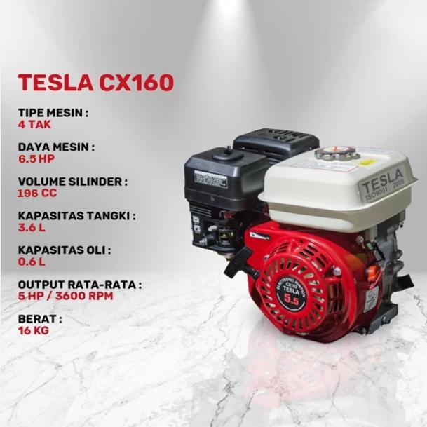 Engine Asahi CX JAPAN ENGINE TESLA CX 160/200 4Tak  MESIN PENGGERAK SERBAGUNA ENGINE BENSIN - TESLA 