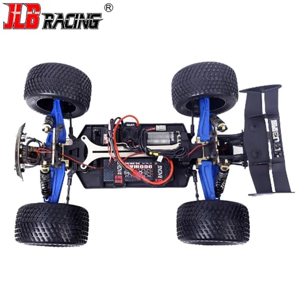 1/10 JLB Racing J3 Speed Brushless 2.4CHz 4WD Truk Balap Elektrik Somersault RC Kendaraan Off-road M