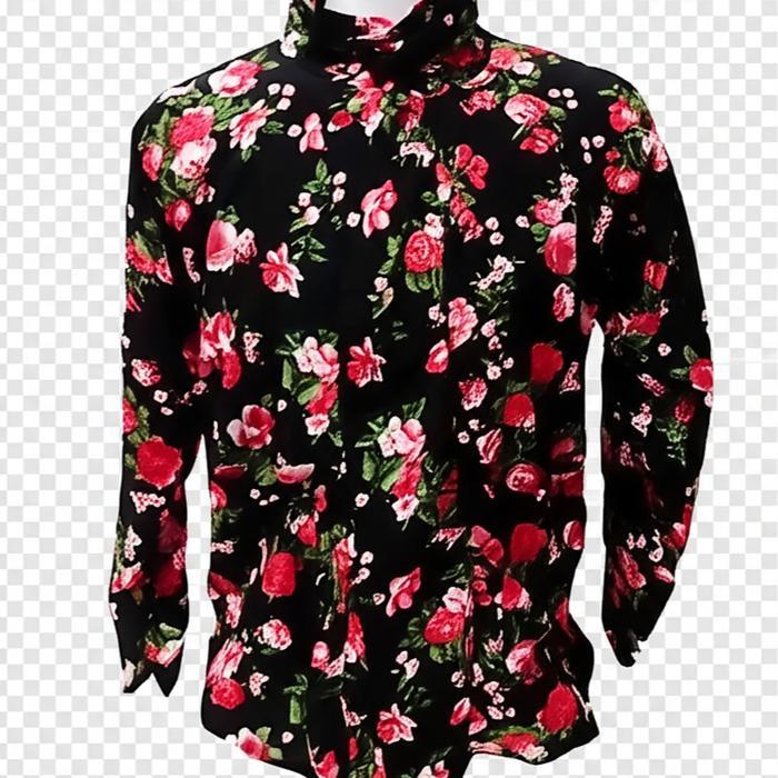 Surjan Kembang Pria Dewasa S, M, L, XL, XXL, 4L dan Jumbo 5L. Baju Adat Jawa Beskap Motif Bunga - ME