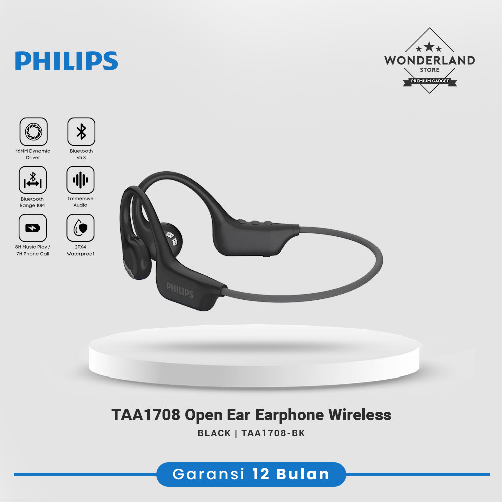 Philips TAA1708 Open Wireless Stereo Bluetooth Earphone Open Ear Sport Earphone