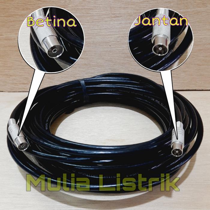 Sambungan kabel antena jadi sambungan panjang kabel antena - 2m