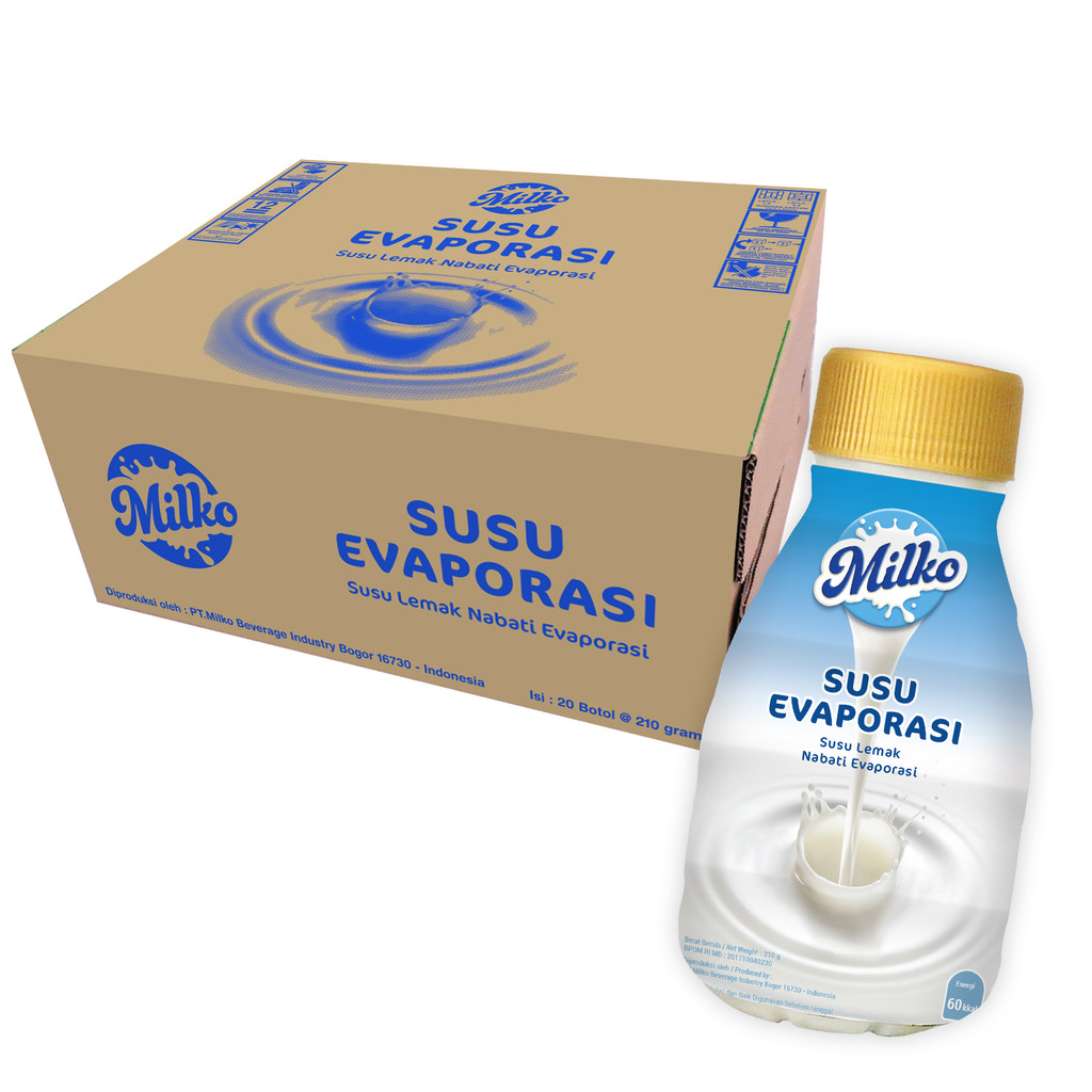 MILKO Susu Evaporasi botol 210 gram
