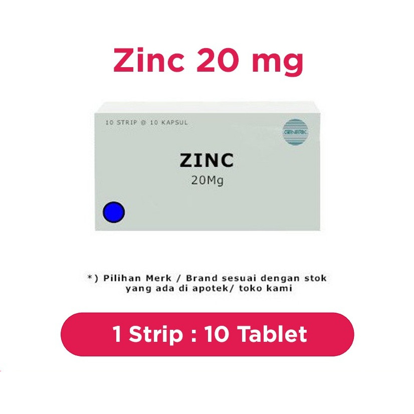 Zinc 20 Mg Suplemen Mineral Untuk Mengatasi Diare Akut Pada Anak-Anak