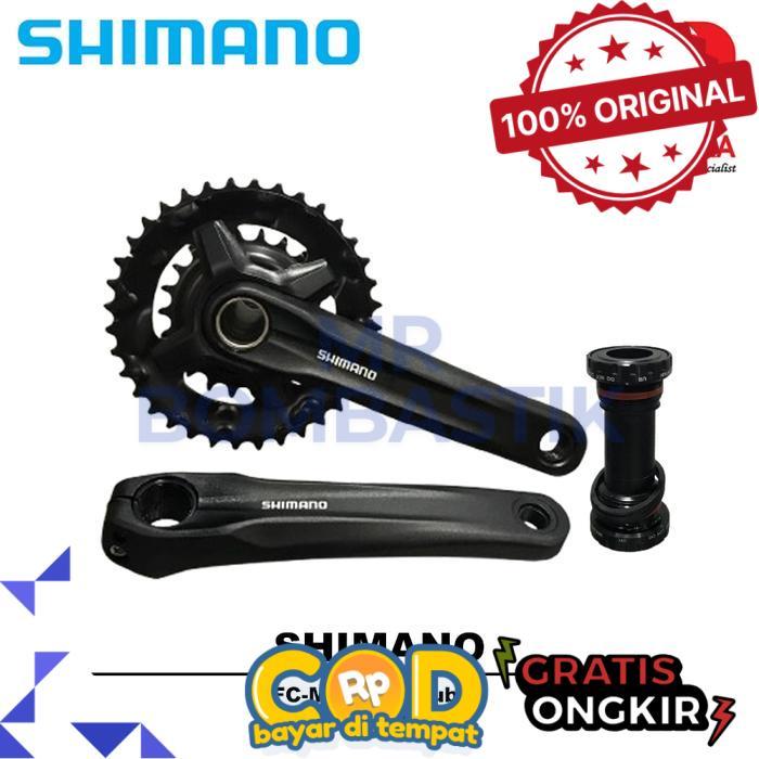 Gir Set Depan Shimano Altus FC-MT210 Double With BB Crank Sepeda MTB Hollowtech | Gearset Sepeda