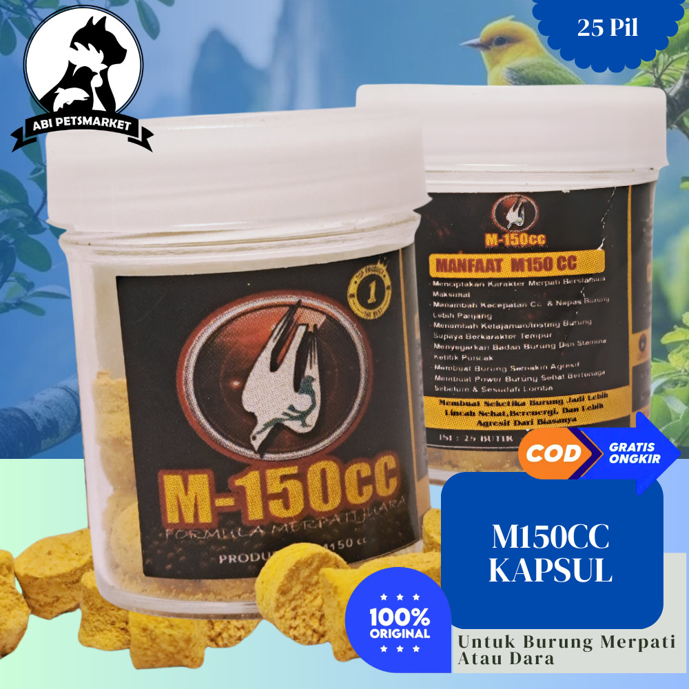 [Termurah] M150cc isi 25Pcs Pil Vitamin burung Merpati / Dara Meningkatkan Stamina dan Kecepatan
