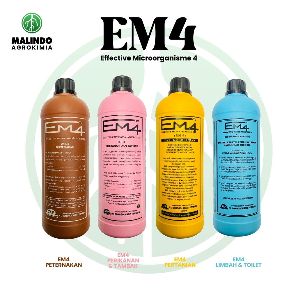 Bakterisida EM4 1 Liter Serbaguna - EM4 Peternakan - EM4 Pertanian - EM4 Perikanan & Tambak - EM4 Li