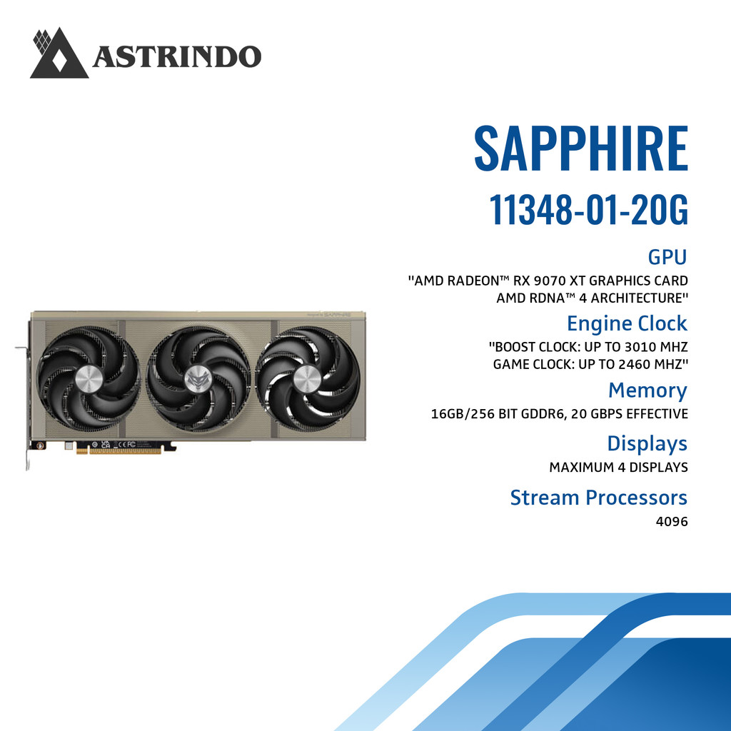 Sapphire NITRO+ AMD Radeon™ RX 9070 XT OC GPU