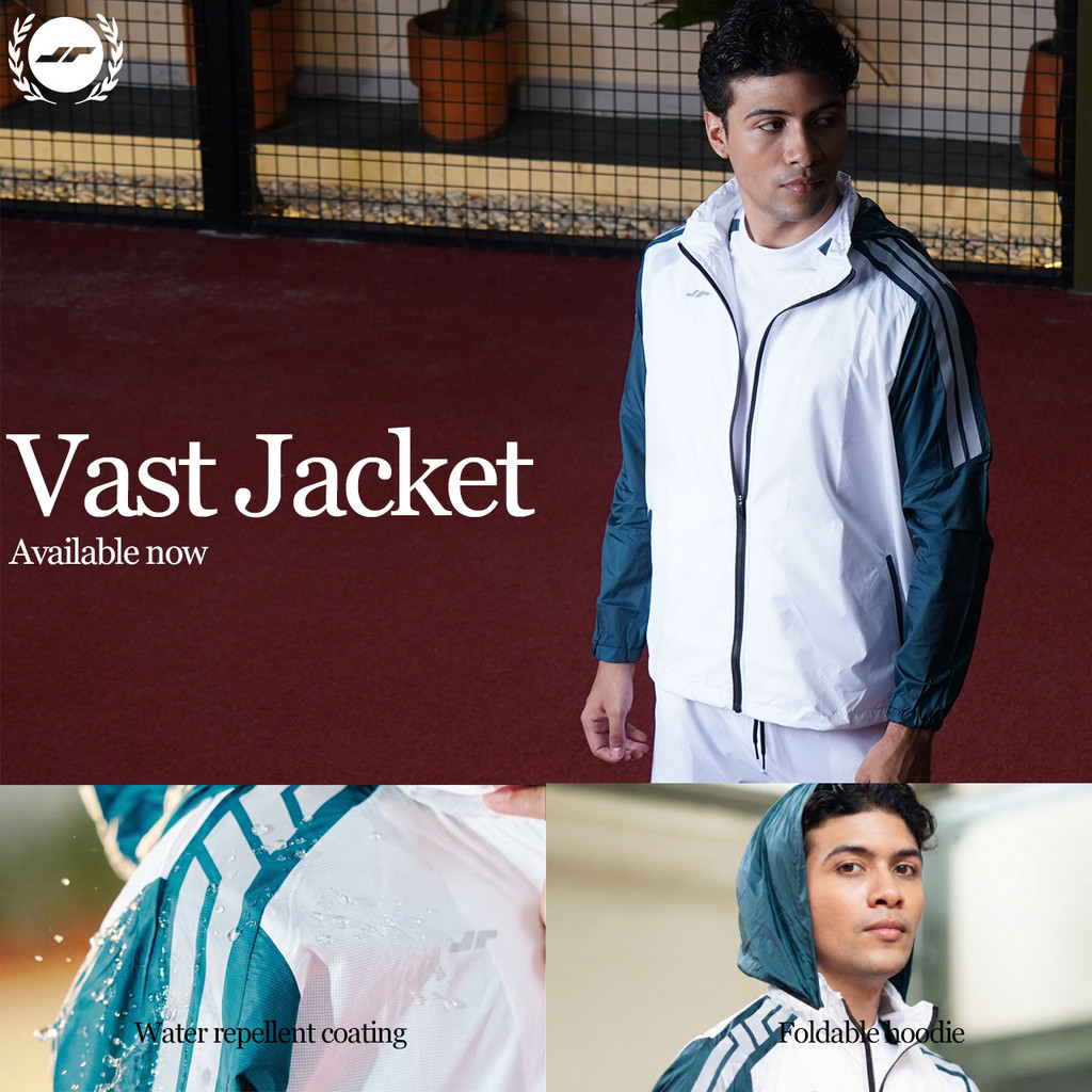 Juaraga JR Vast Jacket – Premium Sport Jacket Teal White Water Repellent Lightweight Active Lifestyl