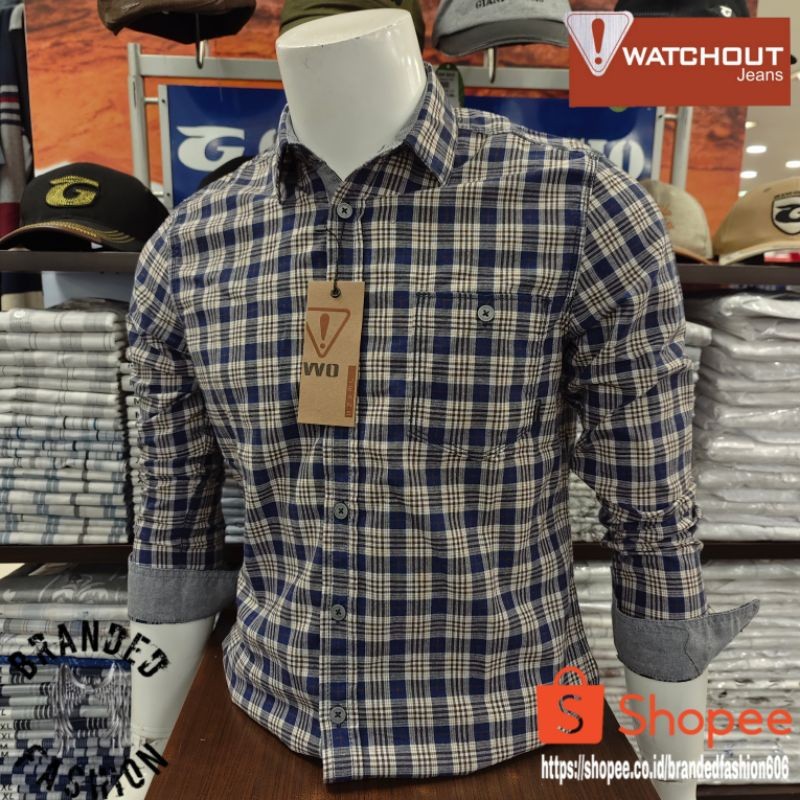 WATCHOUT BIP50 KEMEJA LENGAN PANJANG JS302758627 NAVY